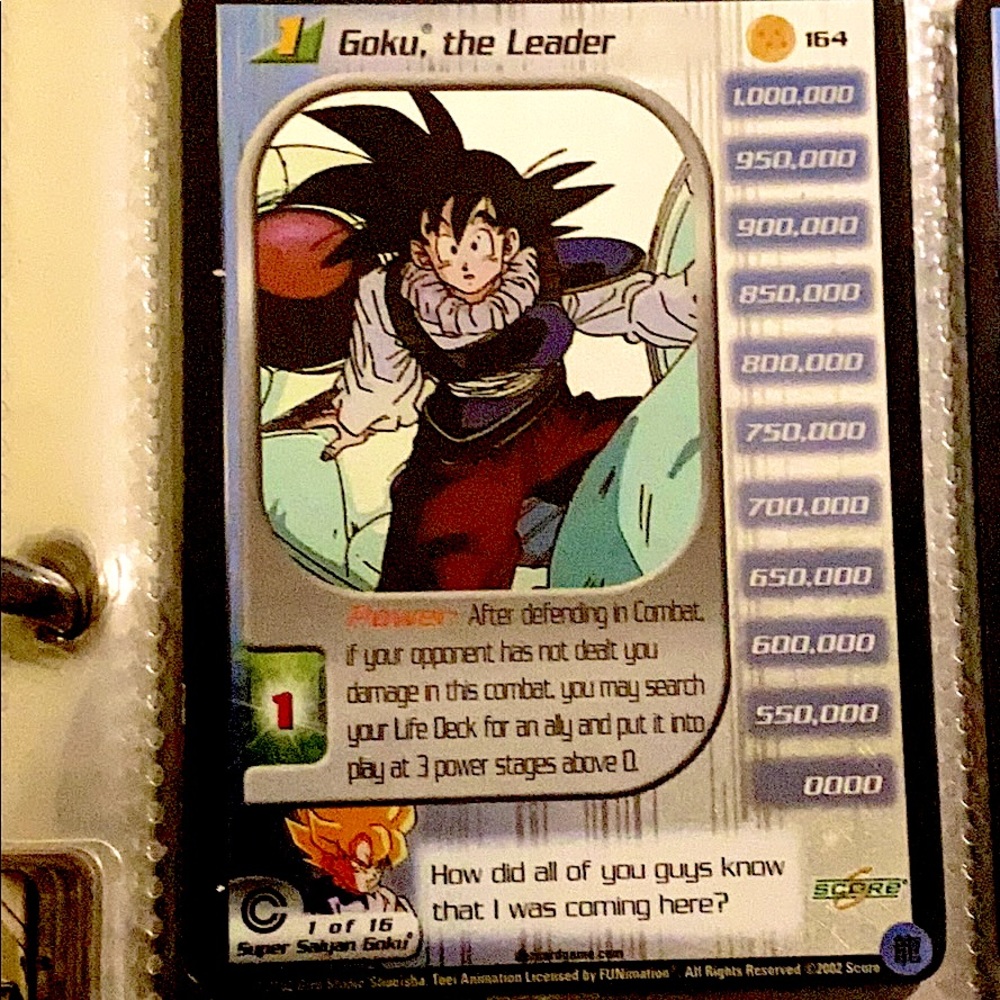 Goku  dragon ball z cards!